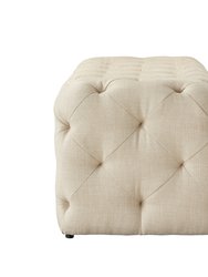 Walterly Linen Allover Tufted Bench