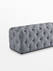 Walterly Linen Allover Tufted Bench