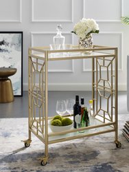 Wen Bar Cart - Gold/White