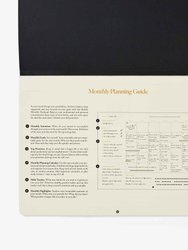 Grateful Workflow Monthly Bundle - Bold Black (Month Planner & Journal Book)