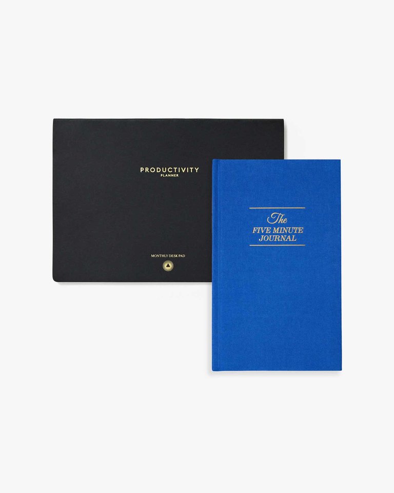 Grateful Workflow Monthly Bundle - Royal Blue (Month Planner & Journal Book) - Royal Blue