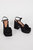 Daidai Platform Heel Sandal - Black - Black