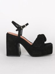 Daidai Platform Heel Sandal - Black