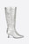 Eff Metallic Knee High Boot - Silver - Silver