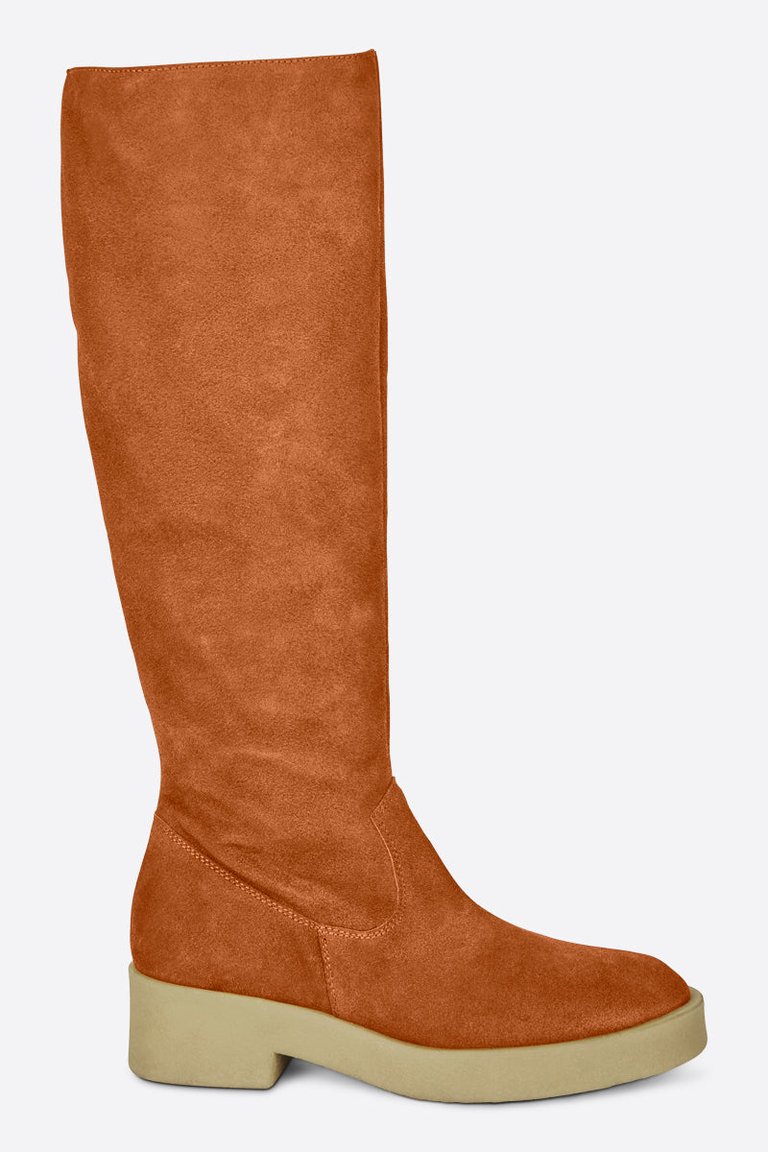 Fletcher Tall Suede Boot - Tawny