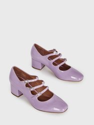 Piano Heel Shoe - Lavender - Lavender