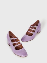 Piano Heel Shoe - Lavender