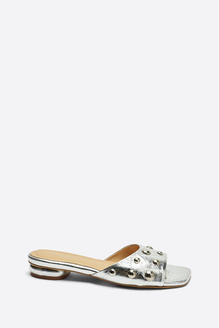 Sadie Metallic Sandal - Mercury