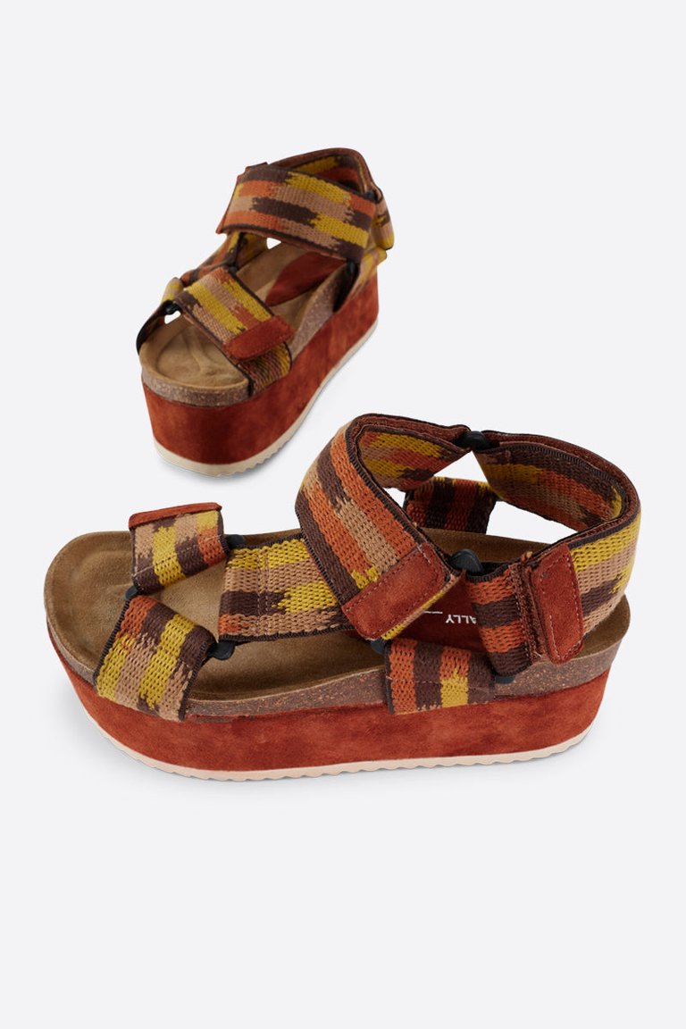 Zona Platform Sandal - Chestnut