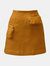 3D Pocket Mini Skirt - Ochre