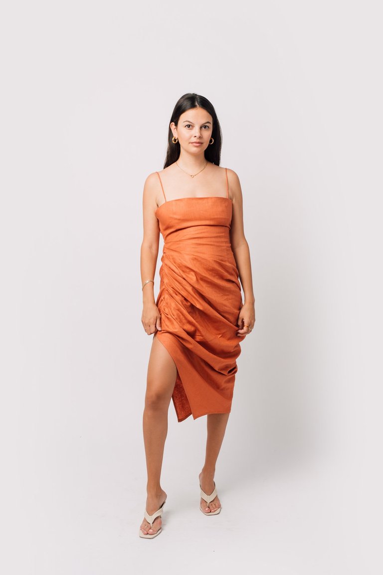 Promenade Dress - Terracotta