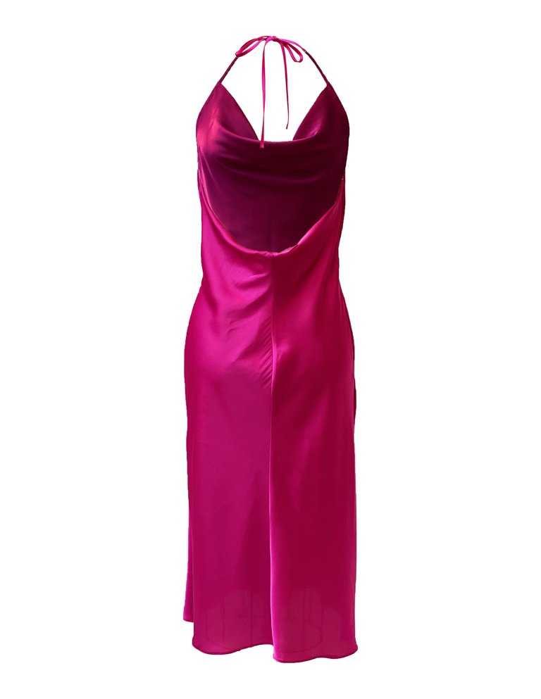 Solid Slinky Slip Dress