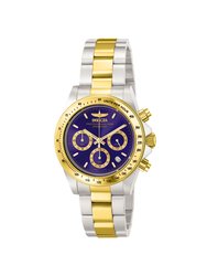 Invicta Mens 3644 Speedway Blue Stainless-Steel Plated Japanese Quartz Dress Watch - Blue