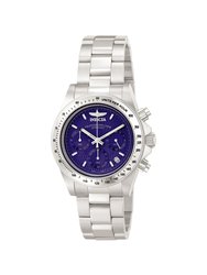 Invicta Mens Speedway Chronograph S 9329 Blue Stainless-Steel Japanese Quartz Fashion Watch - Blue