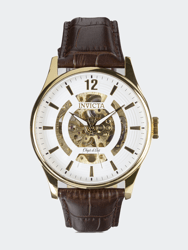Mens 22595 Gold Stainless Steel Automatic Casual Watch - Gold