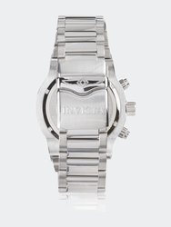Mens 31585 Silver Stainless Steel Quartz Casual Watch