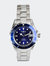 Mens 9094 Silver Stainless Steel Automatic Watch - Silver