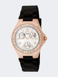 Womens 1645 Rose Gold Stainless Steel Quartz Fashion Watch - Rose-Gold