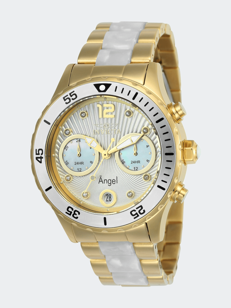 Womens 24702 Gold Stainless Steel Quartz Formal Watch - Gold