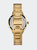 Womens 28654 Gold Stainless Steel Quartz Formal Watch