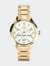 Womens 28654 Gold Stainless Steel Quartz Formal Watch - Gold