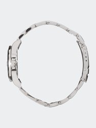 Womens 4865 Silver Stainless Steel Quartz Formal Watch