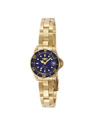 Womens 8944 Gold Stainless Steel Quartz Watch - Gold