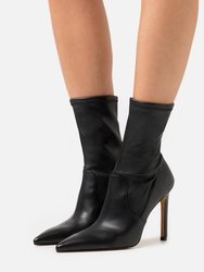 Asper Leather Ankle Boots - Black