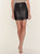 Costa Leather Mini Skirt - Black