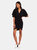 Coudert Kimono Sleeve Mini Dress - Black