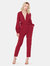 Julliaca Tie Waist Long Sleeve Jumpsuit