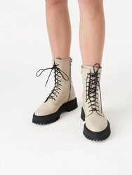Kosmic Lace-Up Leather Boots