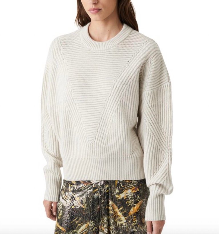 Mona Pullover In Clear Beige - Clear Beige