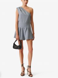 Paloa Playsuit In Stone Blue - Stone Blue