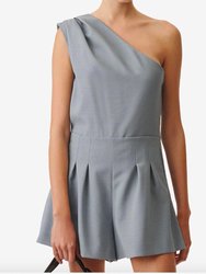 Paloa Playsuit In Stone Blue