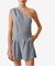 Paloa Playsuit In Stone Blue