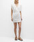 Perine Embroidered Dress In White - White