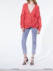 Waka Pullover Sweater - Poppy Red