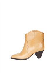 Darizo Leather Ankle Boot - Natural
