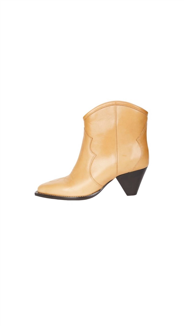 Darizo Leather Ankle Boot - Natural