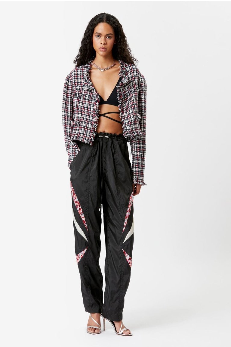 Dexton Patchwork Pants - Black