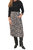 Eolia Midi Skirt - Black Floral