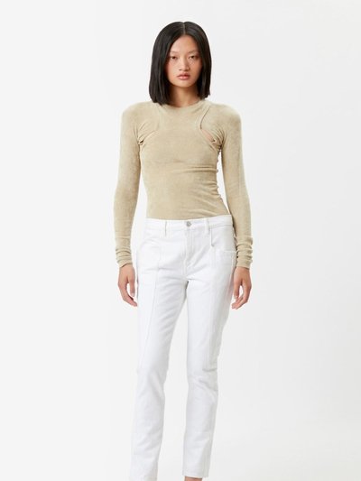 Isabel Marant Vikira Slim White Denim Pants product