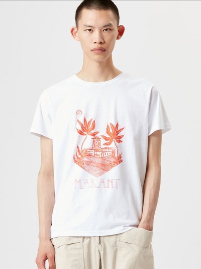 Isabel Marant Zafferh Printed Cotton Tee Shirt product