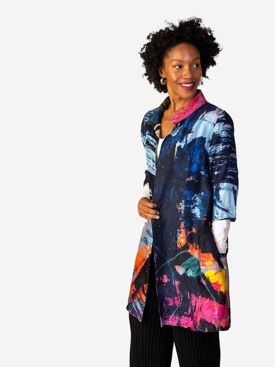 Isabelle Gougenheim Designs Bora Bora Reversible Silk Jacket product