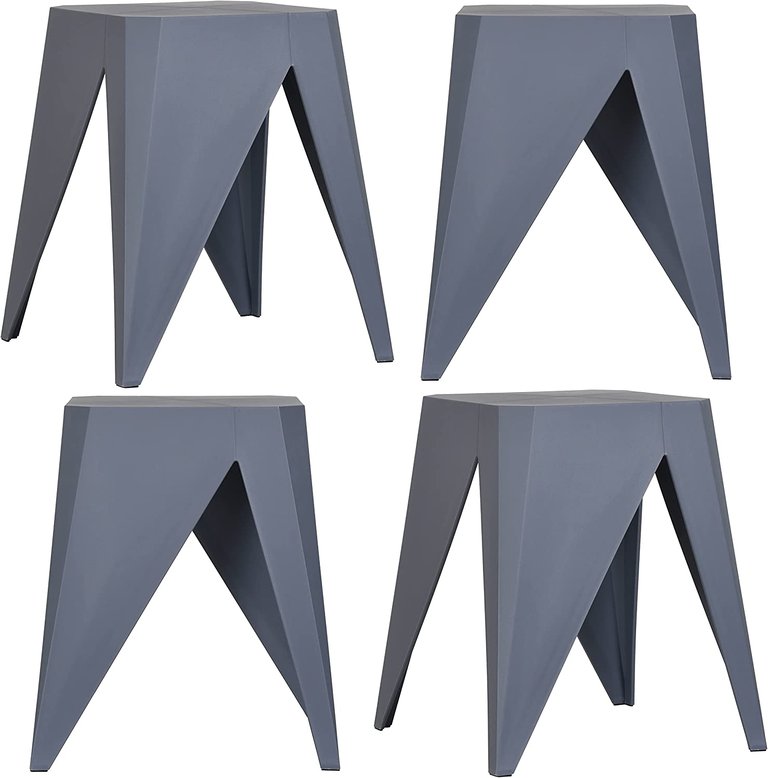 Furnishings Interspaceliving Zuho Multi-USe Stool - 4 - Charcoal
