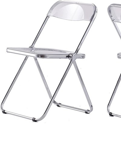 ISL Furnishings The Lux Modern Acrylic-Like Folding Chair 2 product