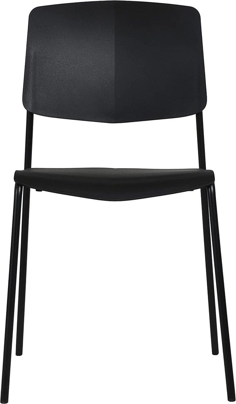 Furnishings- Zuho Modern Indoor Outdoor Chair - 2, Zuho II - Black