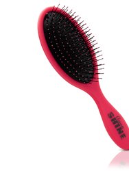 AquaShine Wet & Dry Soft-Touch Paddle Hair Brush - Pink