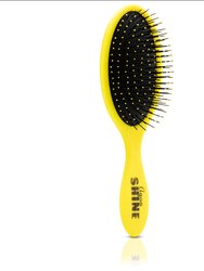 AquaShine Wet & Dry Soft-Touch Paddle Hair Brush - Yellow